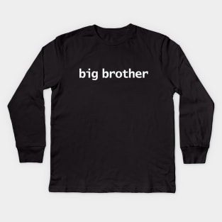 Big Brother Minimal Typography Kids Long Sleeve T-Shirt